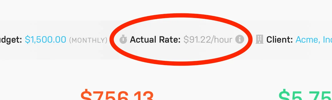 Harpoon Actual Rate