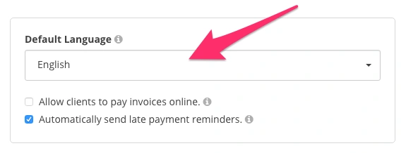 Harpoon Invoices Language