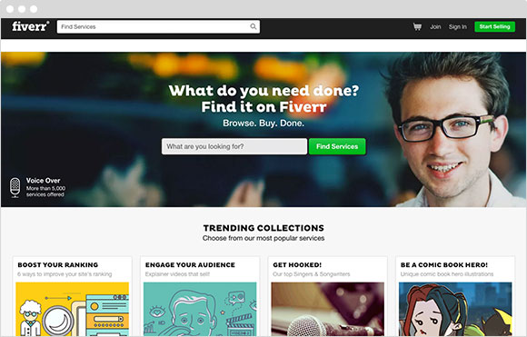 Fiverr Screenshot