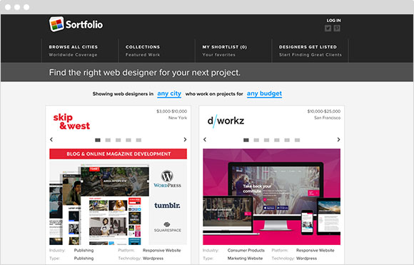 Sortfolio Screenshot