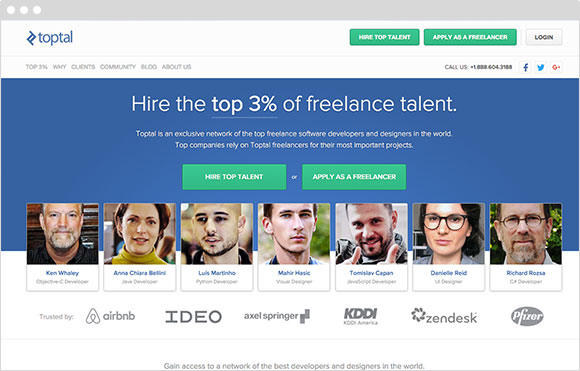 Toptal Screenshot